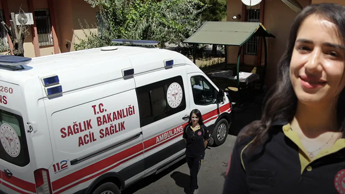 Kadın Ambulans Şoförü Erkeklere Taş Çıkartıyor