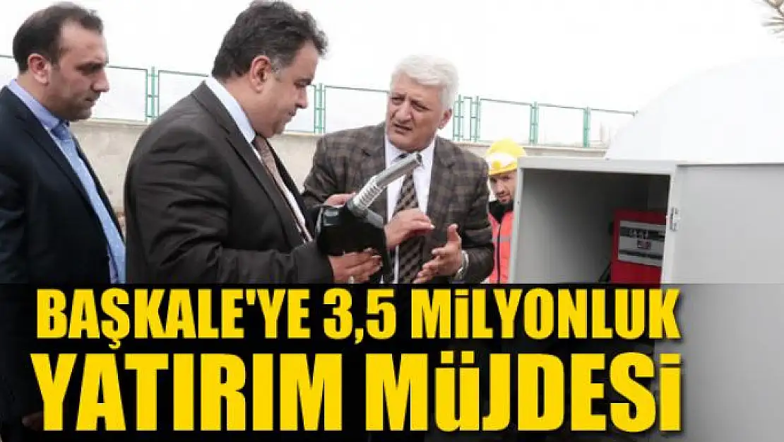 VASKİ'den Başkale'ye 3,5 milyonluk yatırım müjdesi