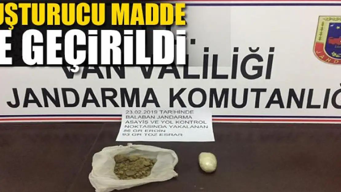 Gevaş'ta iki yolcu üzerinde uyuşturucu madde ele geçirildi