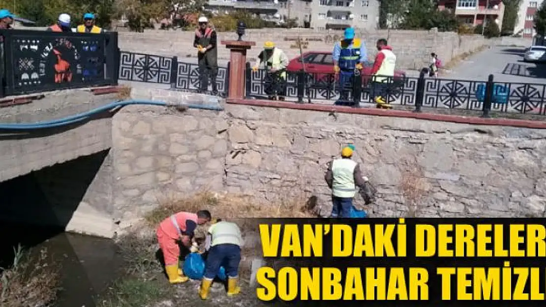 Van'daki derelerde sonbahar temizliği 