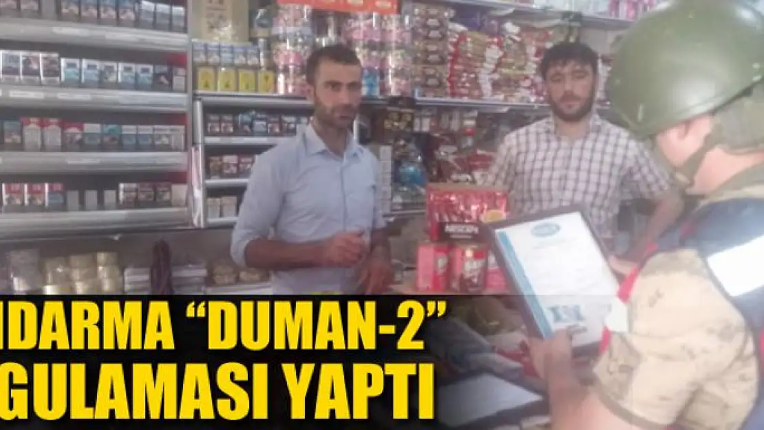 Jandarma 'Duman-2' uygulaması yaptı