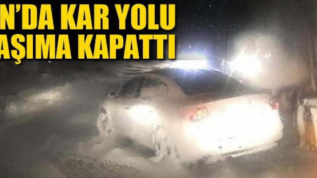 Van'da kar yolu ulaşıma kapattı