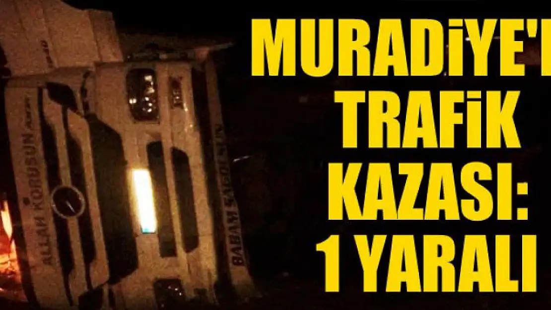 Muradiye'de trafik kazası: 1 yaralı