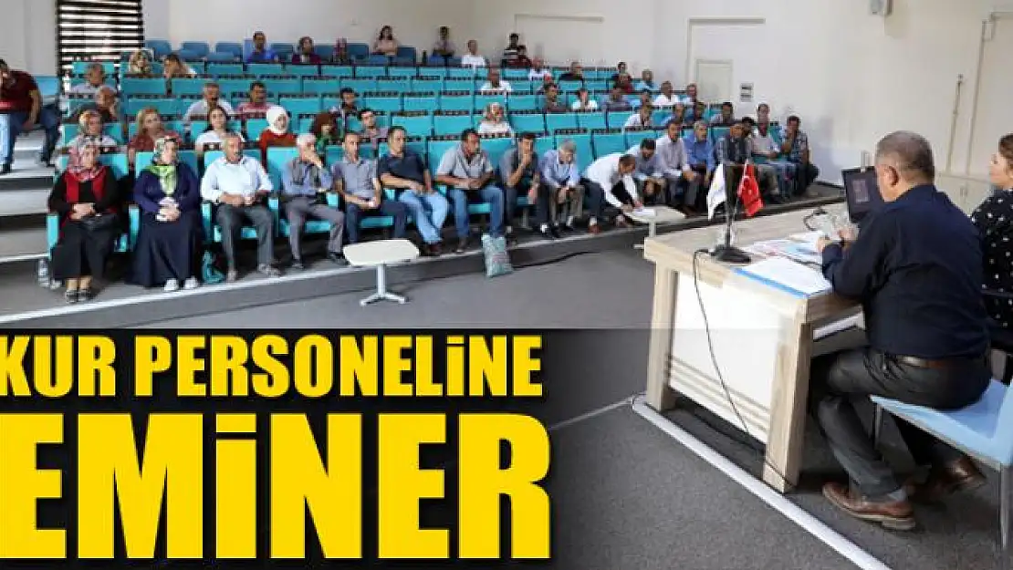 İŞ-KUR personeline seminer