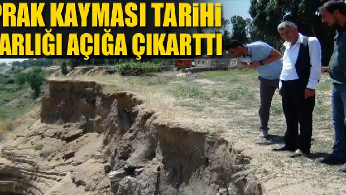 Toprak kayması tarihi mezarlığı açığa çıkarttı