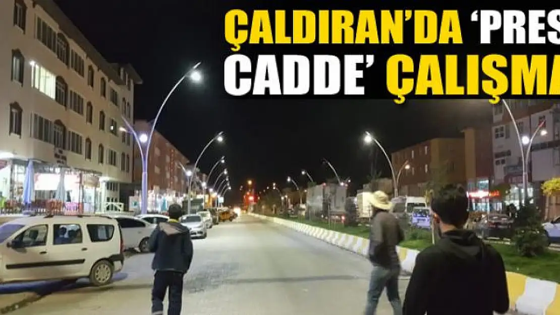 Çaldıran'da 'Prestij Cadde' çalışması