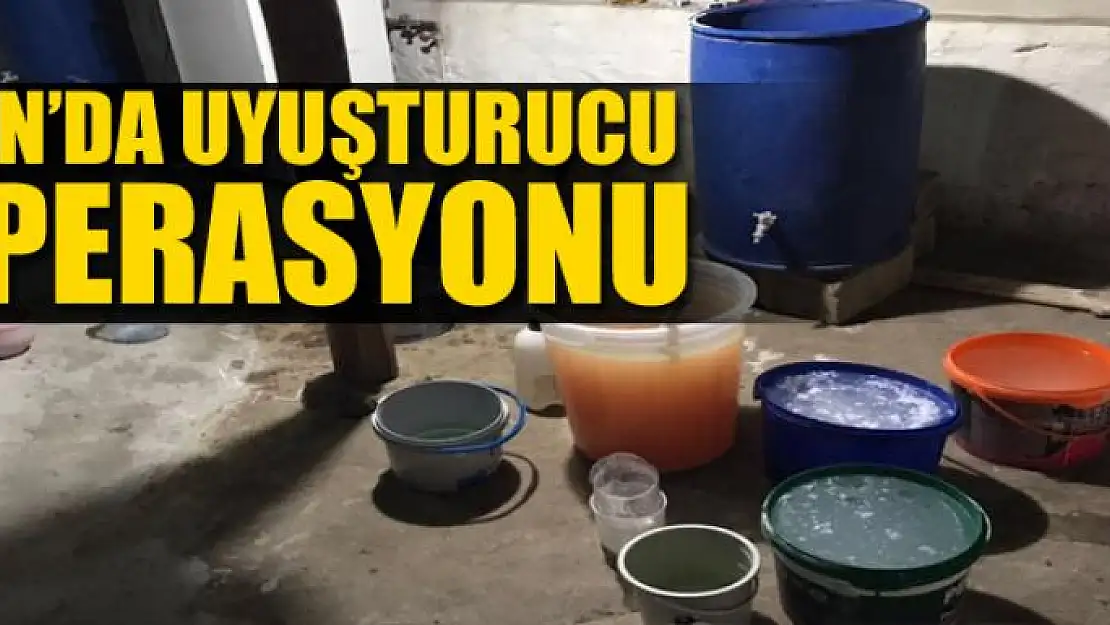 Van'da uyuşturucu operasyonu