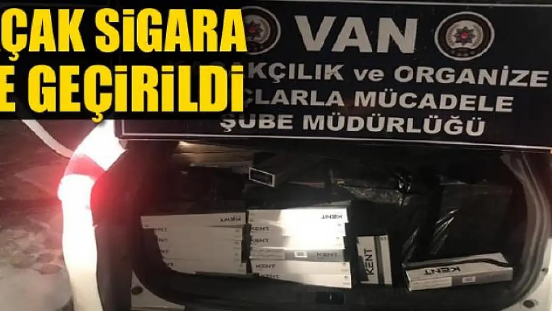 Van'da kaçak sigara ele geçirildi