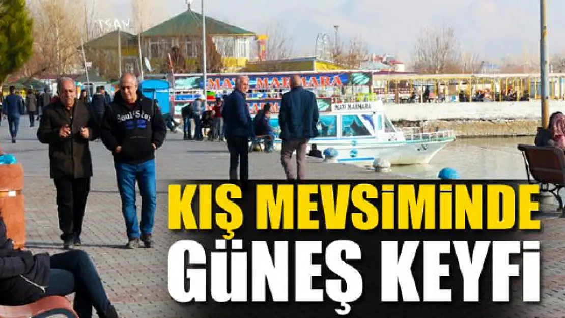 Kış mevsiminde güneş keyfi 