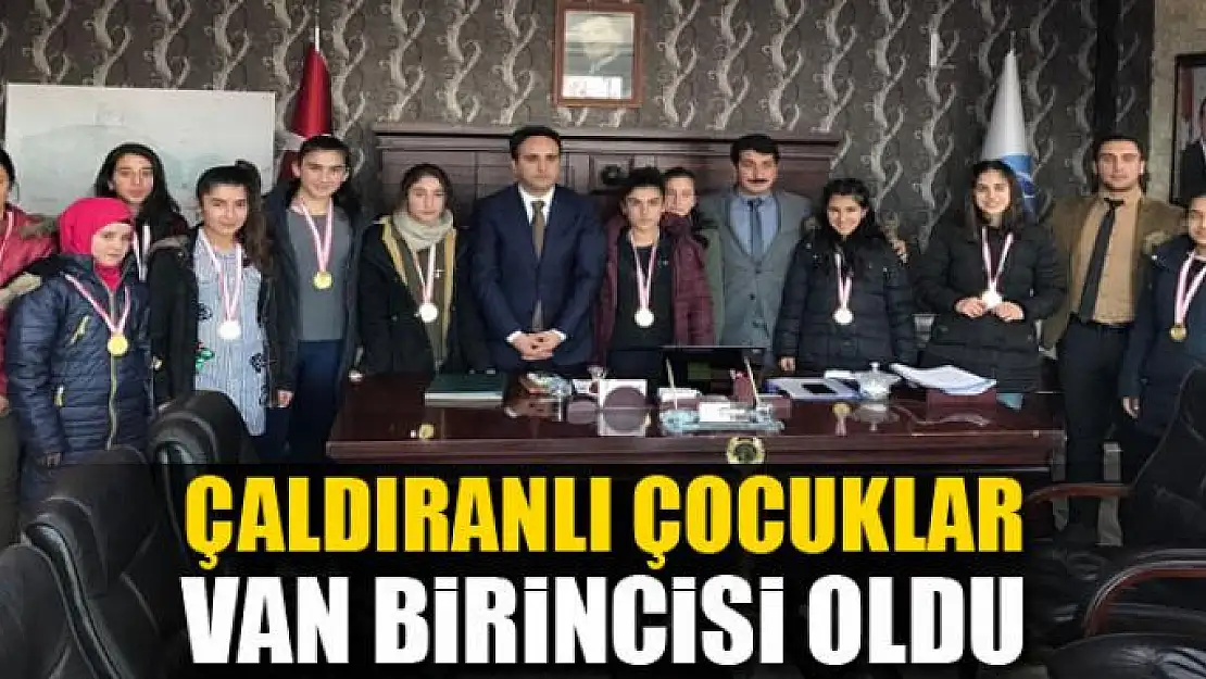 Çaldıranlı çocuklar Van birincisi oldu 