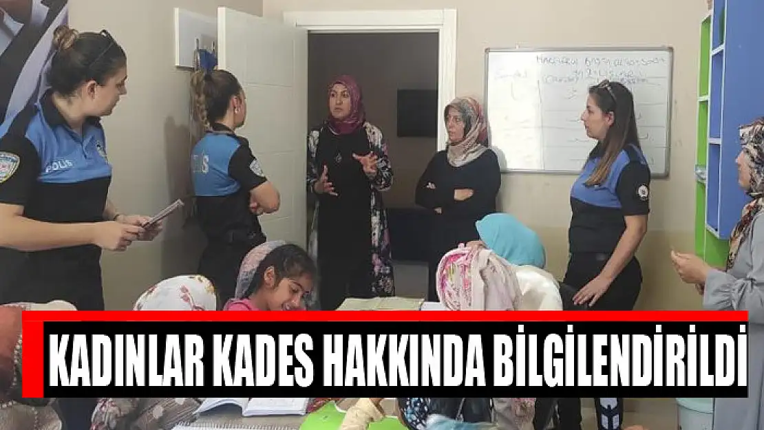 Kadınlar KADES hakkında bilgilendirildi