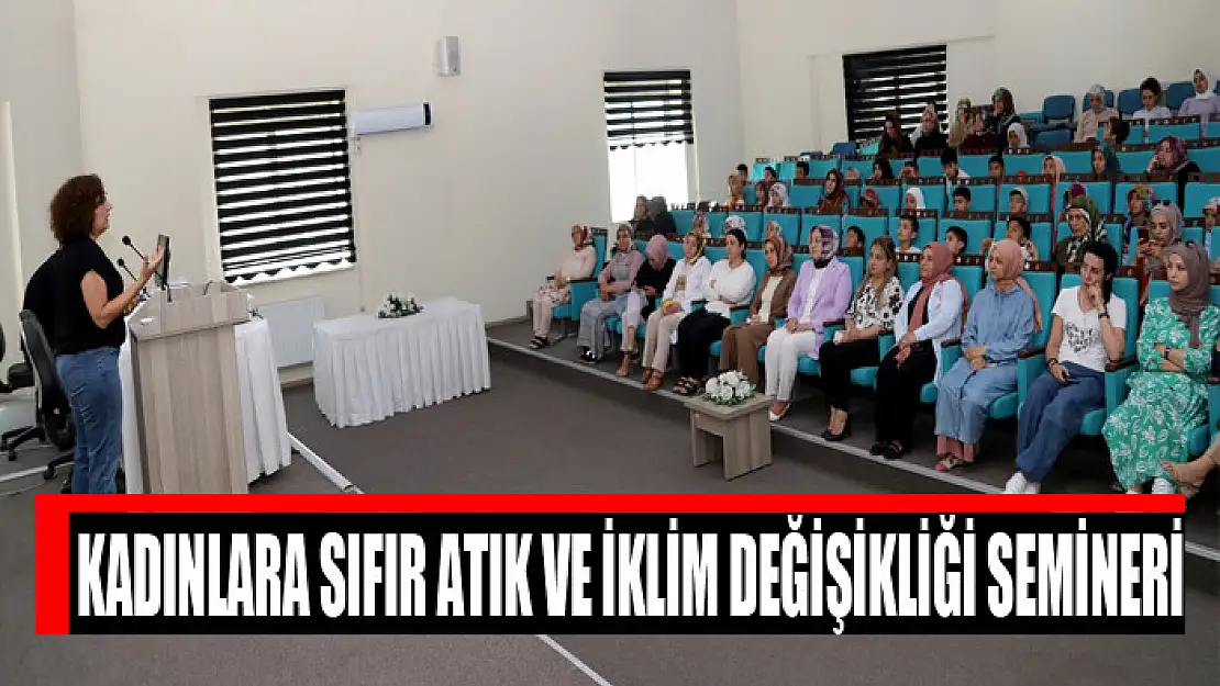 Kadınlara sıfır atık ve iklim değişikliği semineri