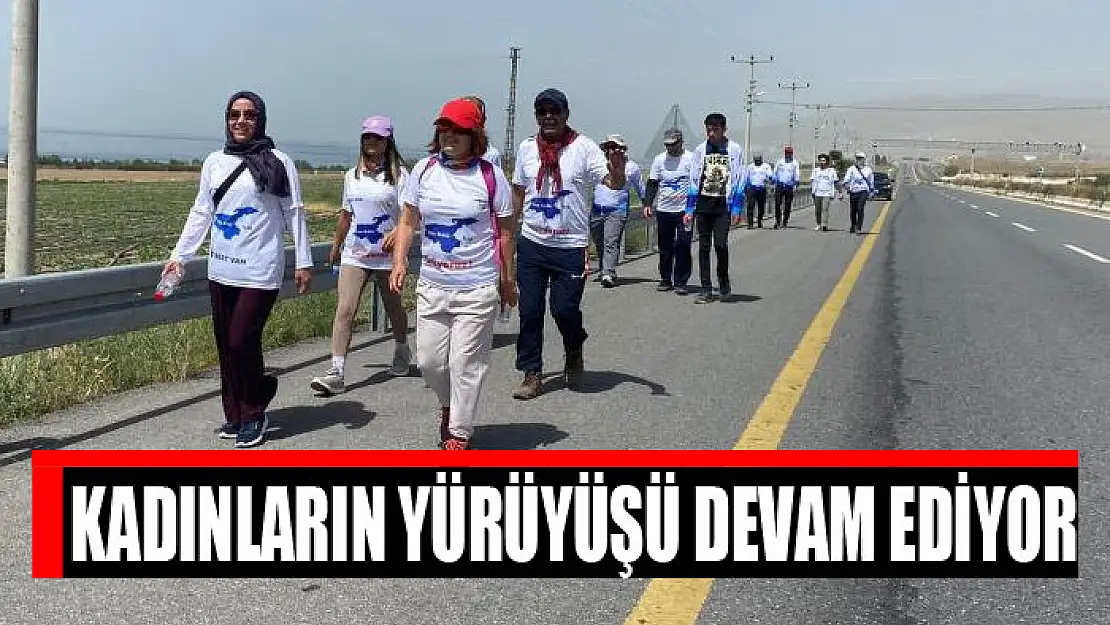 Kadınların yürüyüşü devam ediyor