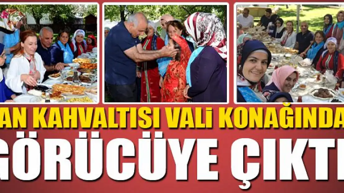 VAN KAHVALTISI VALİ KONAĞINDA GÖRÜCÜYE ÇIKTI