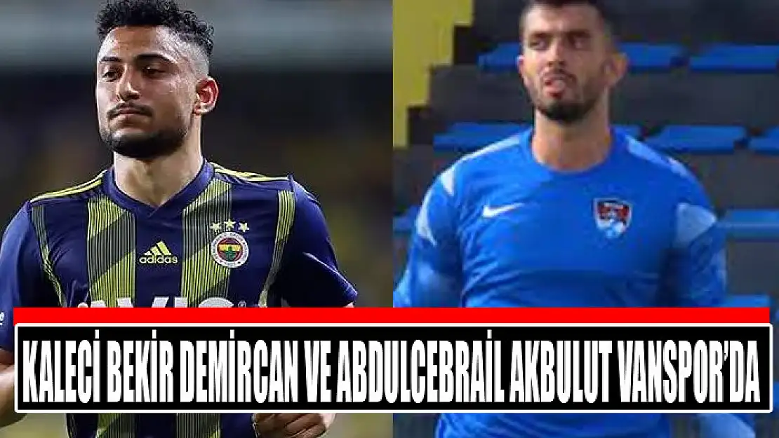 Kaleci Bekir Demircan ve Abdulcebrail Akbulut Vanspor'da