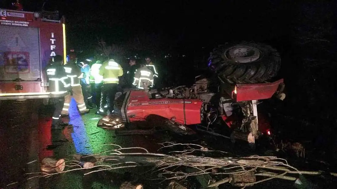 Kamyonla traktörün çarpıştığı kazada 1 kişi öldü