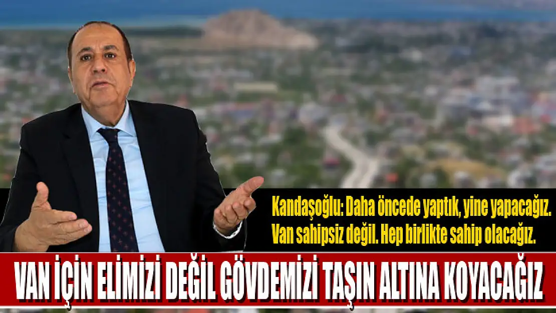 Kandaşoğlu: Van için elimizi değil gövdemizi taşın altına koyacağız