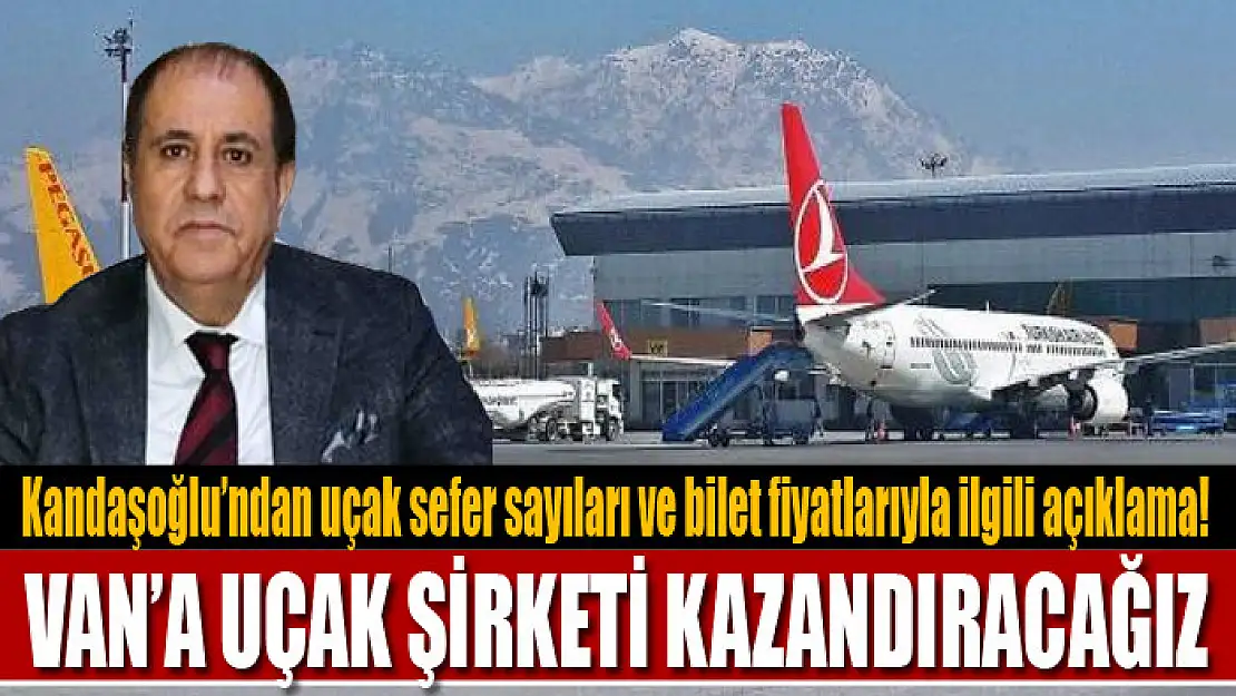 Kandaşoğlu: Van'a uçak şirketi kazandıracağız