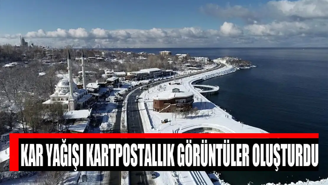 Kar yağışı kartpostallık görüntüler oluşturdu