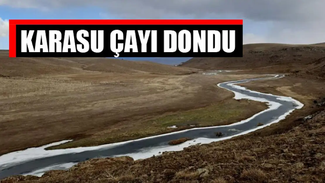 Karasu Çayı dondu