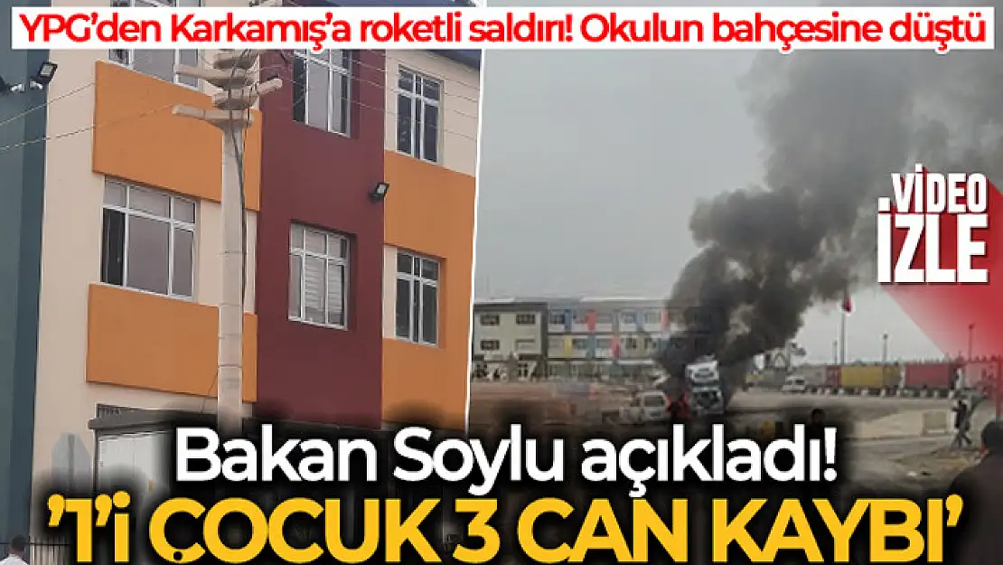 Karkamış'a 7 roket düştü