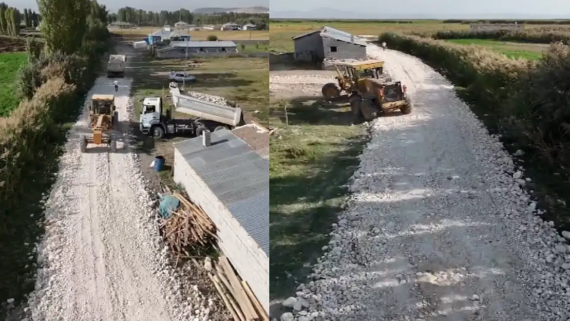 Kasımbağı Mahallesi'nde yol çalışmaları sürüyor