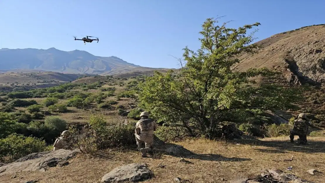 Kaybolan koyunları jandarma dronla buldu