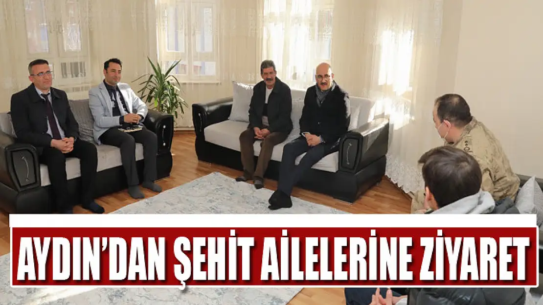 KAYMAKAM AYDIN'DAN ŞEHİT AİLELERİNE ZİYARET