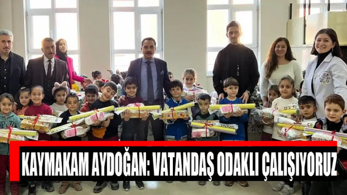 Kaymakam Aydoğan: Vatandaş odaklı çalışıyoruz