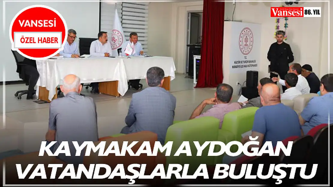 Kaymakam Aydoğan Vatandaşlarla Buluştu