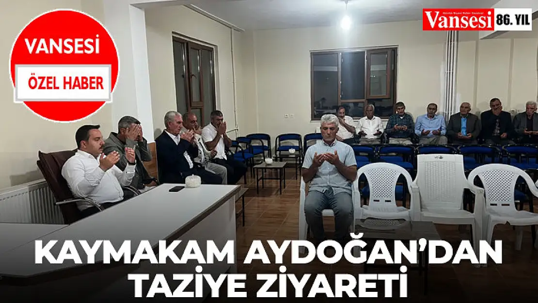 Kaymakam Aydoğan'dan Taziye Ziyareti