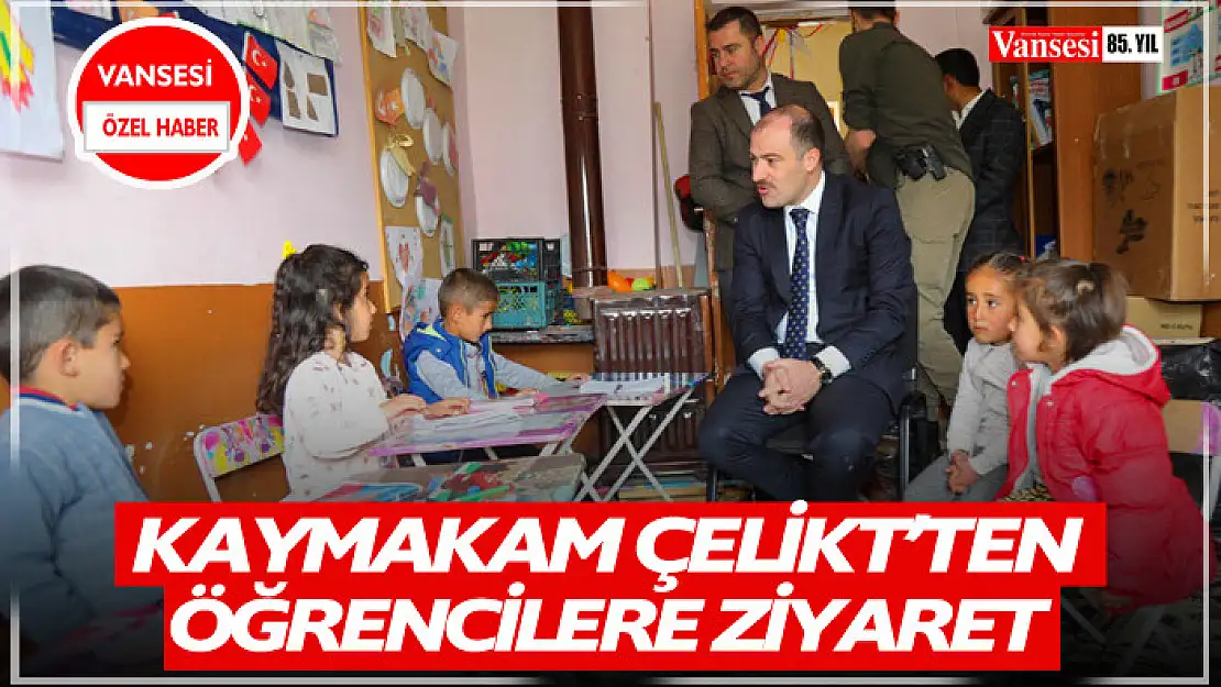 Kaymakam Çelik'ten öğrencilere ziyaret