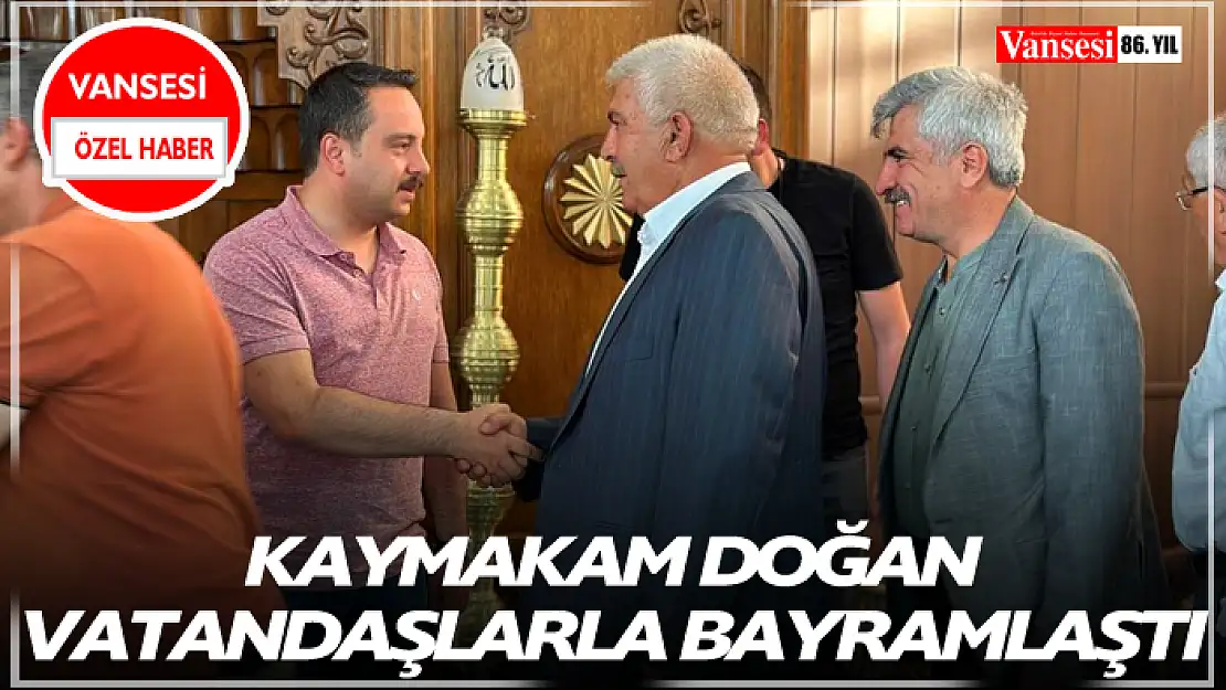 Kaymakam Doğan Vatandaşlarla Bayramlaştı