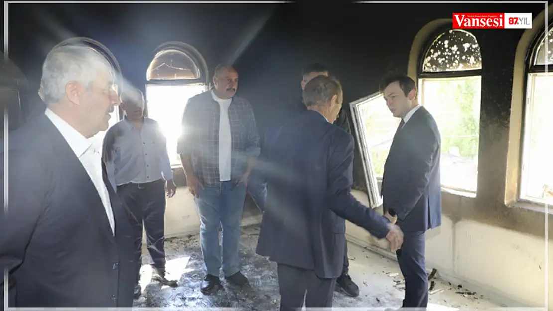 Kaymakam Erdoğan'dan evi yanan gaziye ziyareti