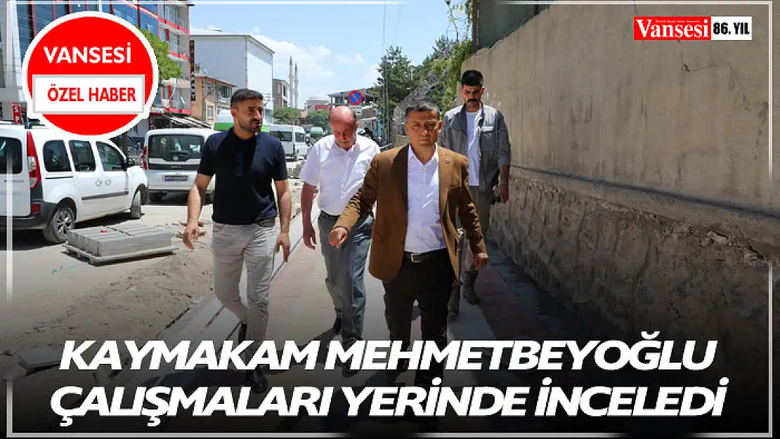 Kaymakam Mehmetbeyoğlu çalışmaları yerinde inceledi