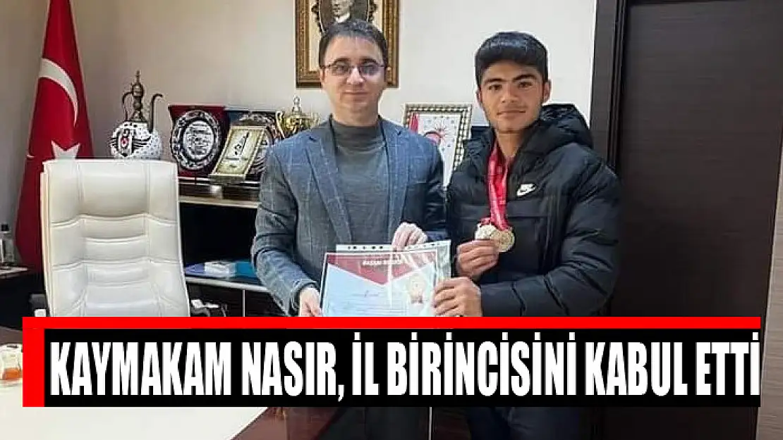 Kaymakam Nasır, il birincisini kabul etti