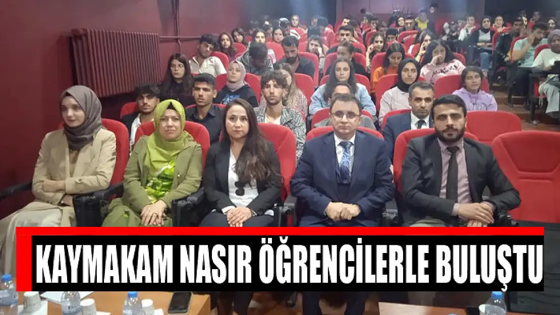 Kaymakam Nasır öğrencilerle buluştu