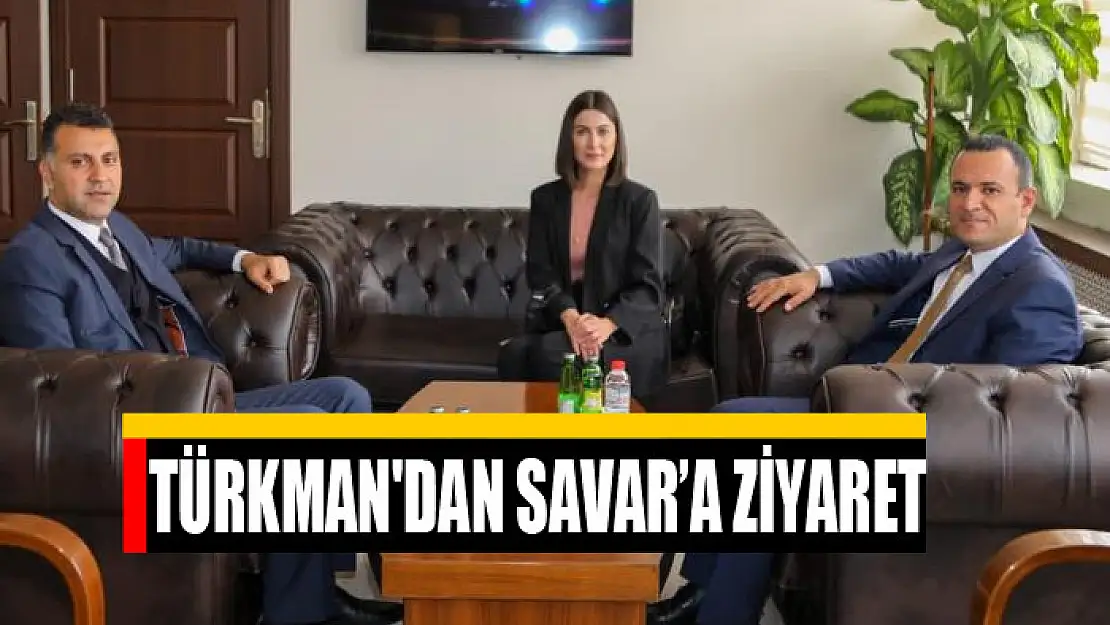 Kaymakam Türkman'dan Kaymakam Savar'a ziyaret