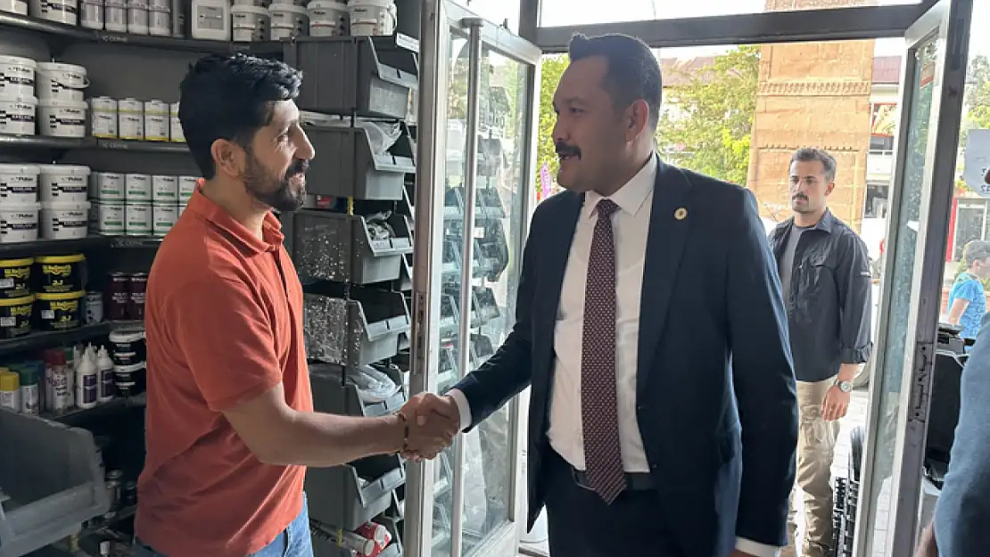 Kaymakam Türkmenoğlu'ndan esnaf ziyareti