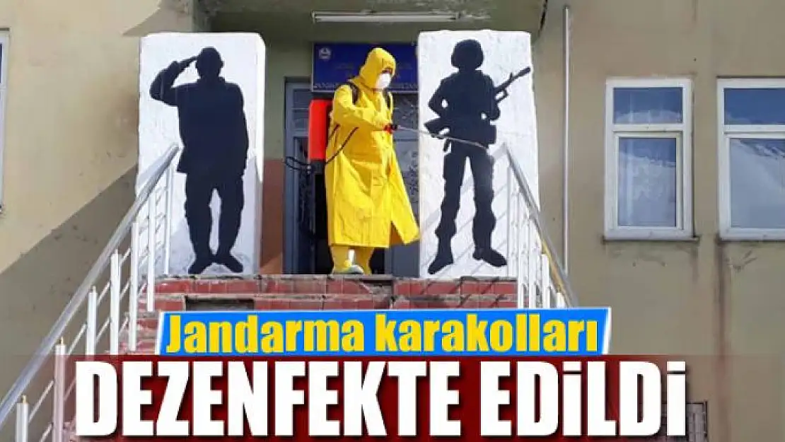 Jandarma karakolları dezenfekte edildi