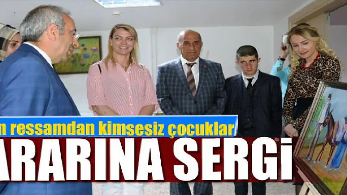 Kadın ressamdan kimsesiz çocuklar yararına sergi 