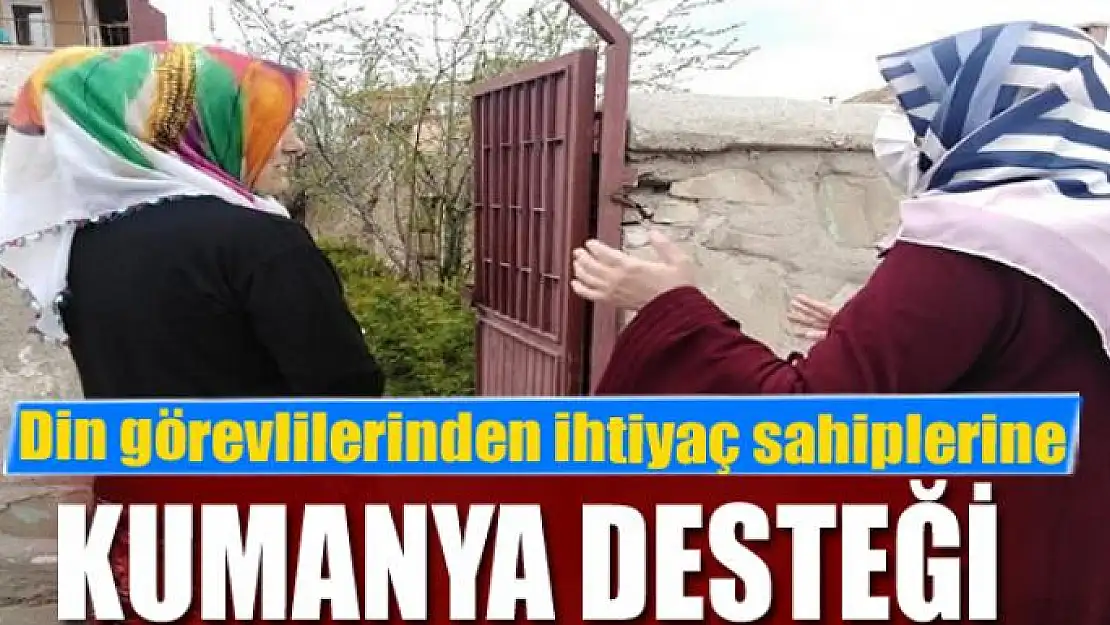 Din görevlilerinden ihtiyaç sahiplerine kumanya desteği