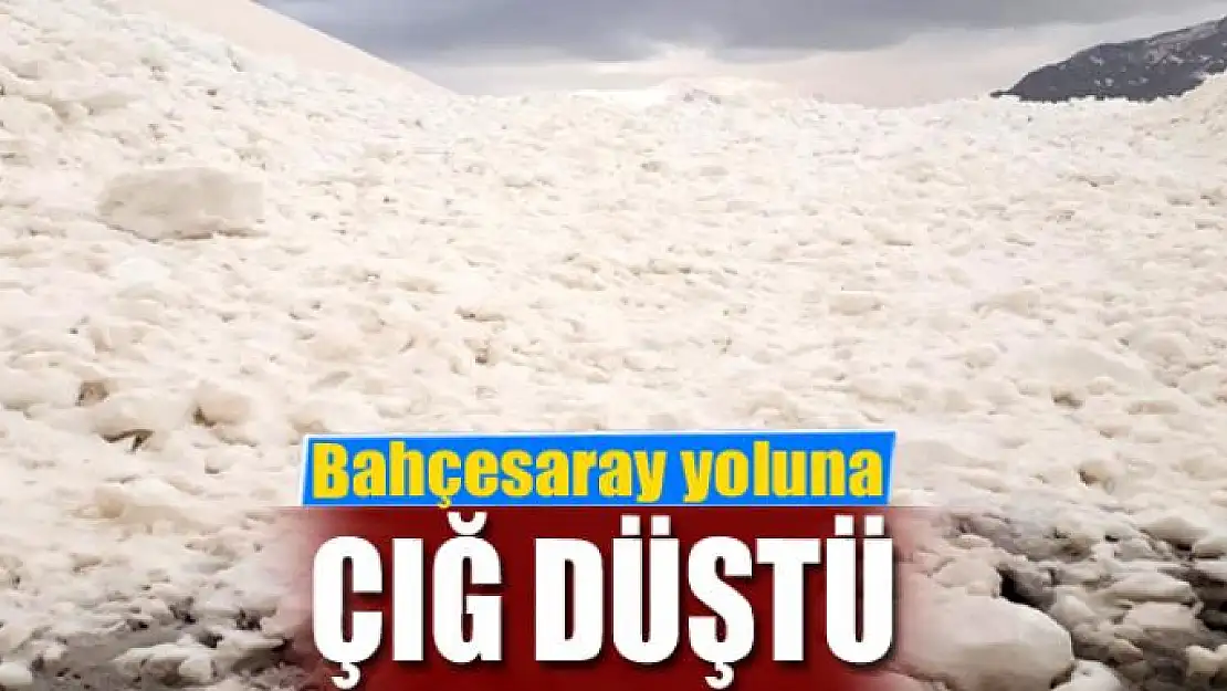 Bahçesaray yoluna çığ düştü