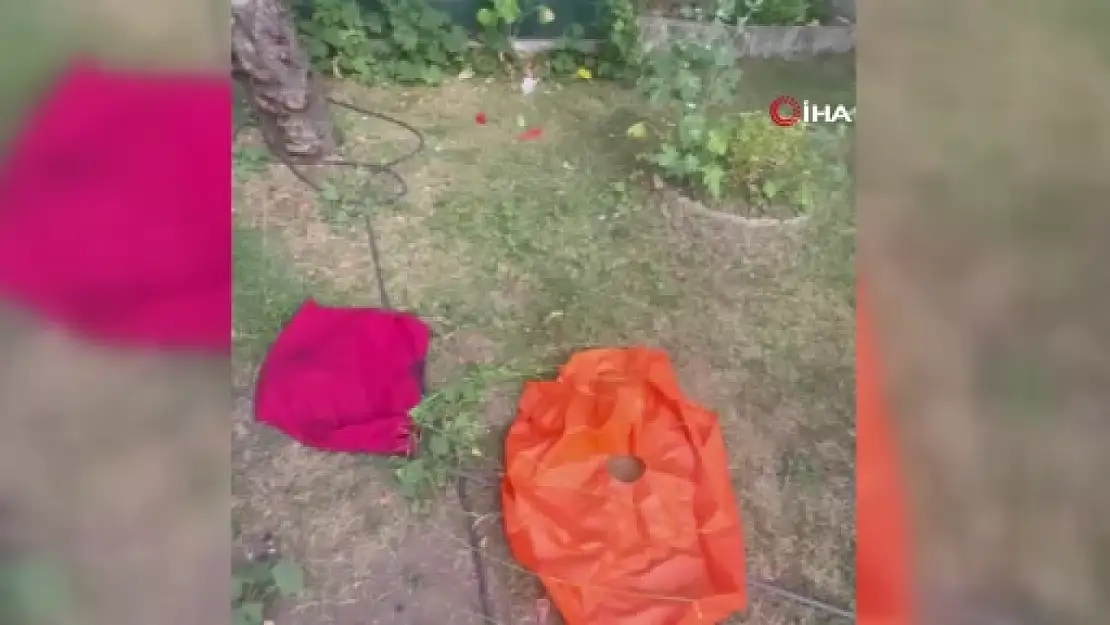 Kayseri'de eğitim amacıyla atılan roket evin çatısına düştü