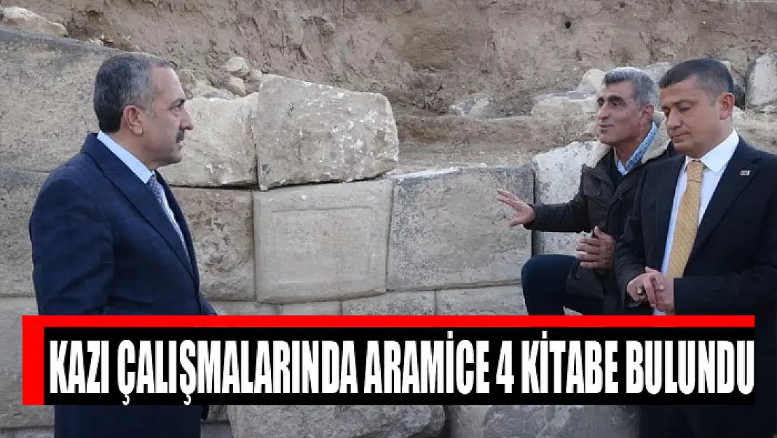 Kazı çalışmalarında Aramice 4 kitabe bulundu