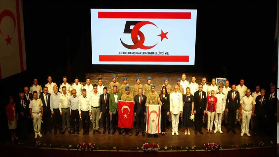 Kıbrıs Barış Harekatı'nın 50. yıl dönümü Mersin'de törenle kutlandı