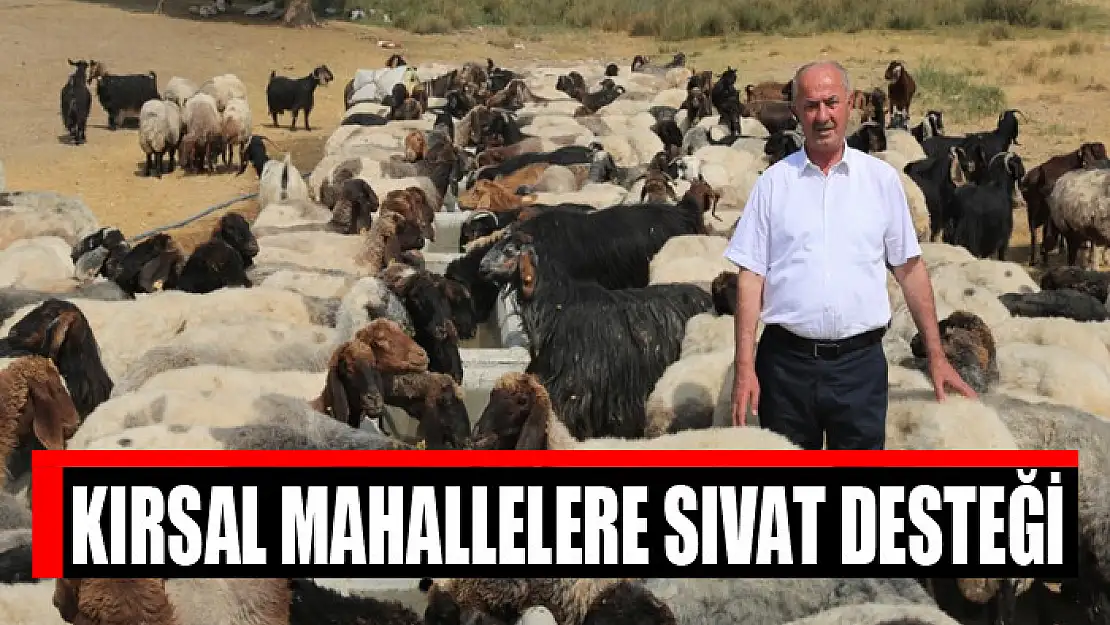 Kırsal mahallelere sıvat desteği