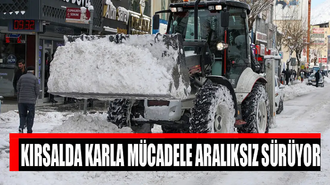 Kırsalda karla mücadele sürüyor