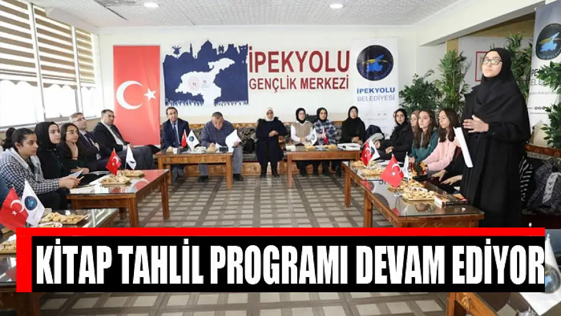 Kitap tahlil programı devam ediyor