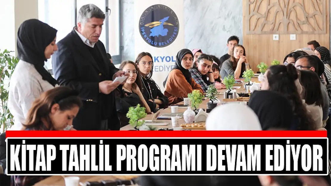 KİTAP TAHLİL PROGRAMI DEVAM EDİYOR